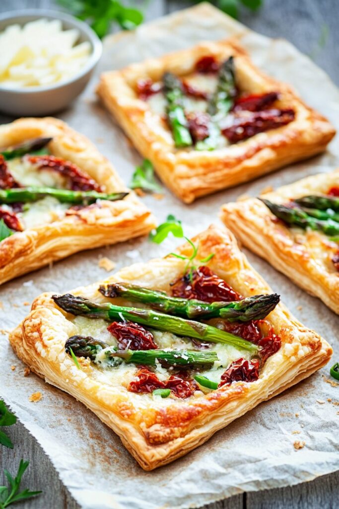 Puff Pastry Asparagus Pizza