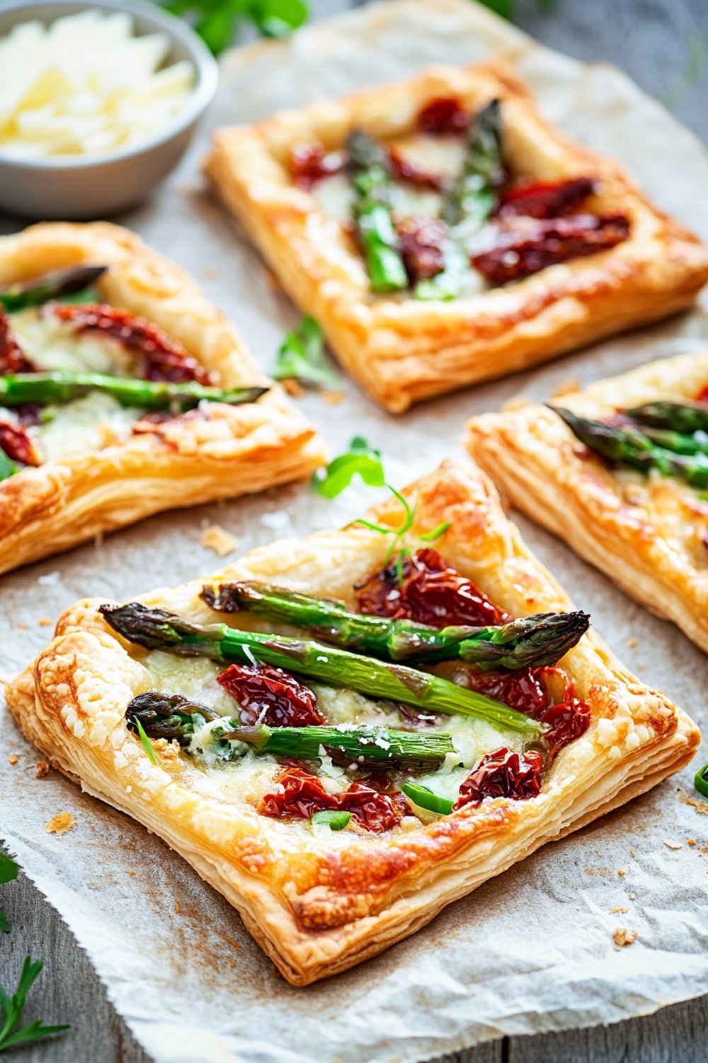 Puff Pastry Asparagus Pizza